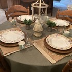 Rattan Woven Plate Chargers Set of 4 Boho French Country Rustic- See description