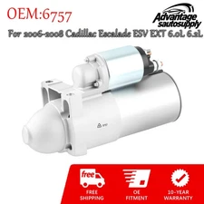 Starter For 2006 2007 2008 Cadillac Escalade ESV EXT GMC Yukon XL 6.0L 6.2L 6757