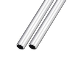 6063 Aluminum Tube 10mm OD x 8mm ID x 300mm L 2Pcs, Aluminum Round Tubing