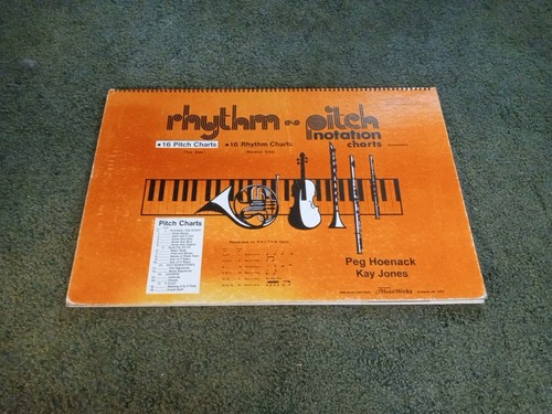 Vintage 1987 Rhythmus und Tonhöhe Notation Wagen groß Klassenzimmer Größe Musik funktioniert - Bild 19 von 22
