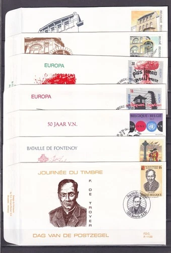[LG79604] Belgium Nice Lot FDC First Day Cover UNG