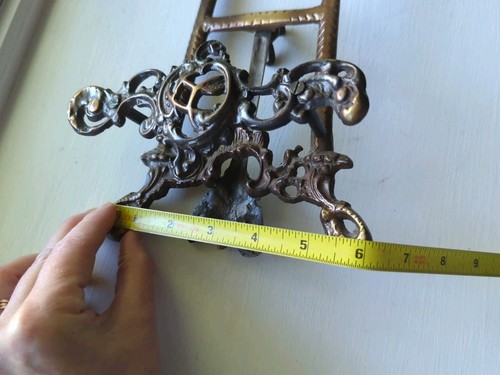 Viktorianischer Stil Tischplatte Staffelei Display Ständer lackiert Messing Metall 14,5x6" Indien - Bild 15 von 15
