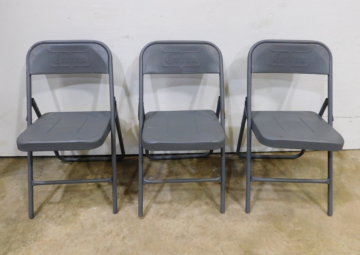 コロナビール チェア Corona Beer Metal Foldable Chair-Mexican-Restaurant Bar