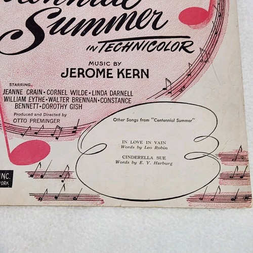 All Through The Day, Oscar Hammerstein 2nd ~ Jerome Kern, Vintage Noten 1946 - Bild 4 von 9