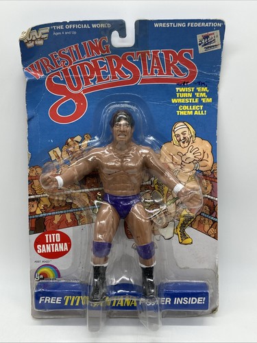 WWF LJN Tito Santana Wrestling Superstars Vintage Figure - Picture 1 of 16