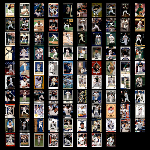 Jason Giambi Lot 98 Different Baseball Cards 1993(RC)-2014 OAK A's/NYY/COL/CLE - Picture 1 of 19