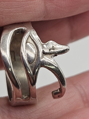 Vintage Ägyptisches Sterlingsilber Auge des Horus Bandring Größe 7,5 - Bild 13 von 14