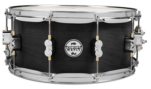 PDP By DW Black Wax Maple Snare Drum 6.5x14 - Picture 1 of 5