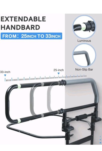 Sangohe Heavy Duty 504E Bed Rail For Elderly Foldable Bed Mount Handle - Picture 3 of 7