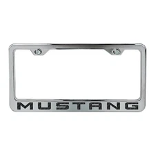 American Car Craft License Plate Frame Brushed And Polished Stainless Steel W...