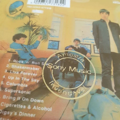 OASIS - Definitely Maybe - Brazil Promo Silver Stamp Sony Music - Very Scarce!