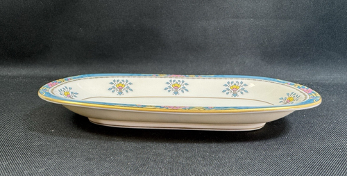 Lenox Blue Tree ~ Vintage China ~ (1) ~ 10" Sandwich, Relish, Brot Tablett ~ alte schwarze Marke - Bild 6 von 17