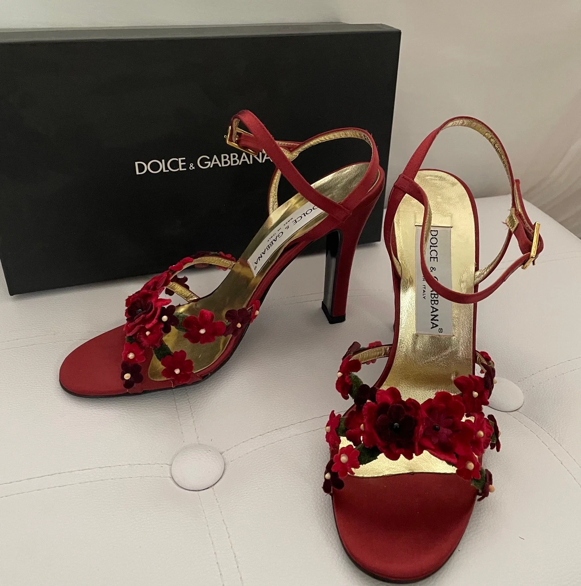 Dolce&Gabbana Buckle Floral Heels for Women for sale | eBay
