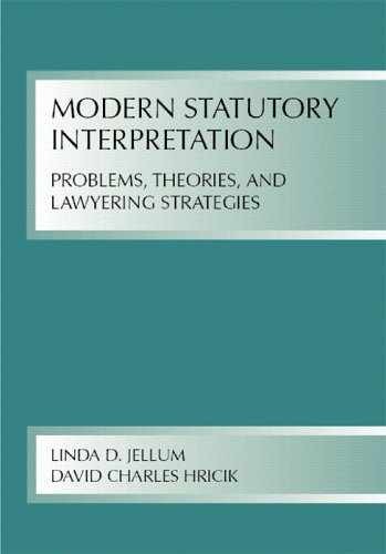 Modern Statutory Interpretation: - Paperback, by Jellum Linda D.; - Acceptable - Foto 1 di 2