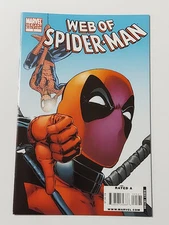 Web Of Spiderman 5 Deadpool Variant Vf+ Condition 2010