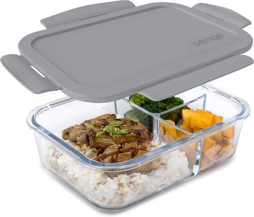 Glass Lunch Box - Leak-Proof Bento-Style Food Container with Airtight Lid and... - Picture 9 of 12