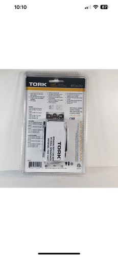 Tork In-Wall Springwound Interval Timer Switch RFF60M Indoor White Faceplate - Picture 2 of 2