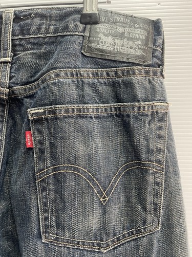 Levis 527 Size W33 L 32 Men’s Medium Wash Low Bootcut Black Label Denim Jeans - Picture 14 of 14