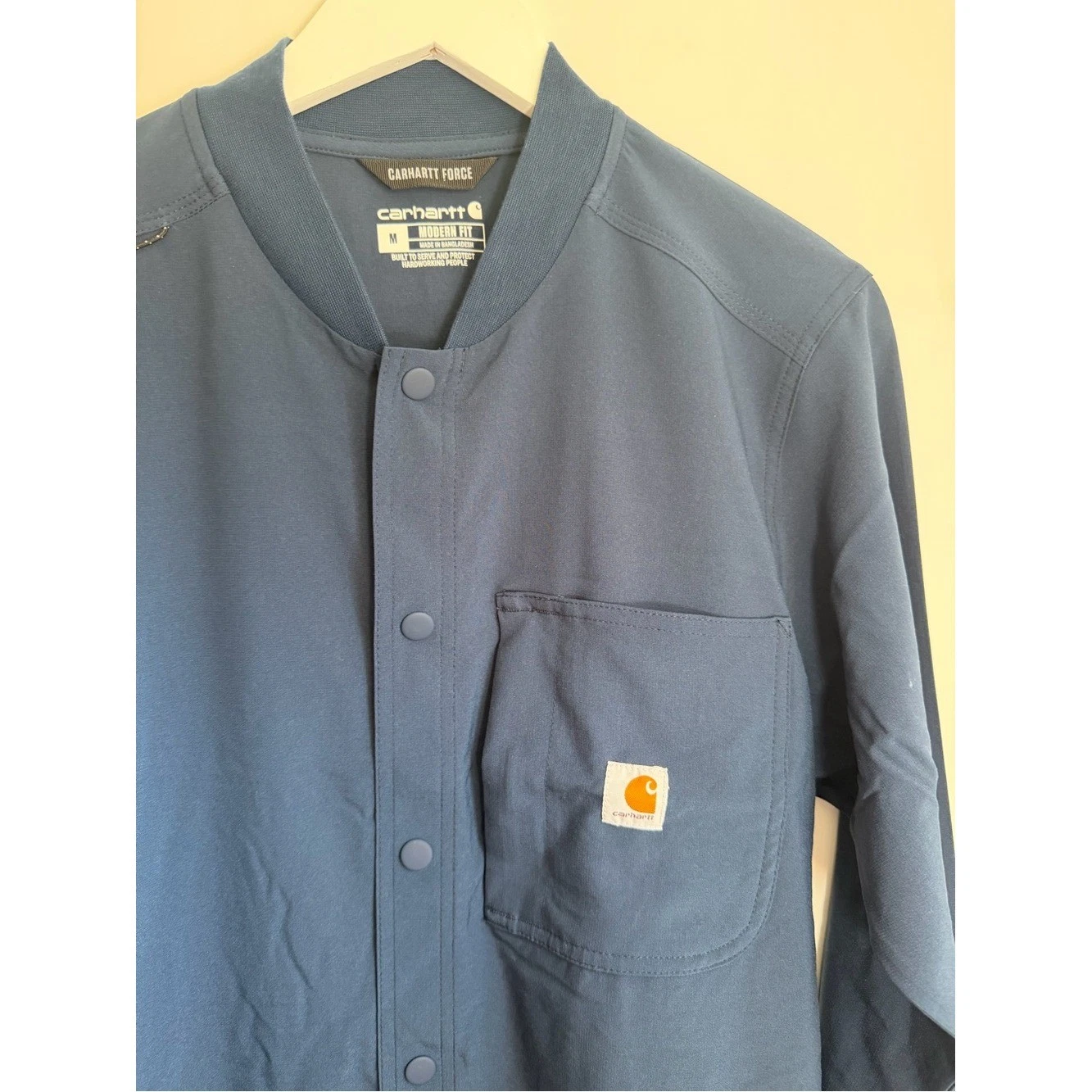 Carhartt Snap-Front Lightweight Unisex Adult Force Essentials Scrub Chore Coat image 2