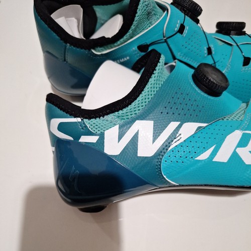 Specialized S Works Ares Road Shoe Lagoon Blue UK 6.75 EU 40.5 - Picture 3 of 12
