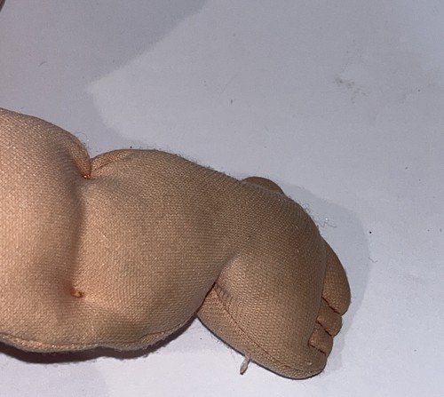 Vintage 1988 Cabbage Patch Baby Bean Butt Brown Hair Brown Eyes Yellow Tag Read - Picture 9 of 16
