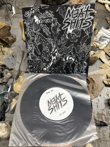 1994 MEAT SHITS NECROPHILIACS SPLIT 7” VINYL GRINDCORE DEATH METAL - Picture 2 of 7