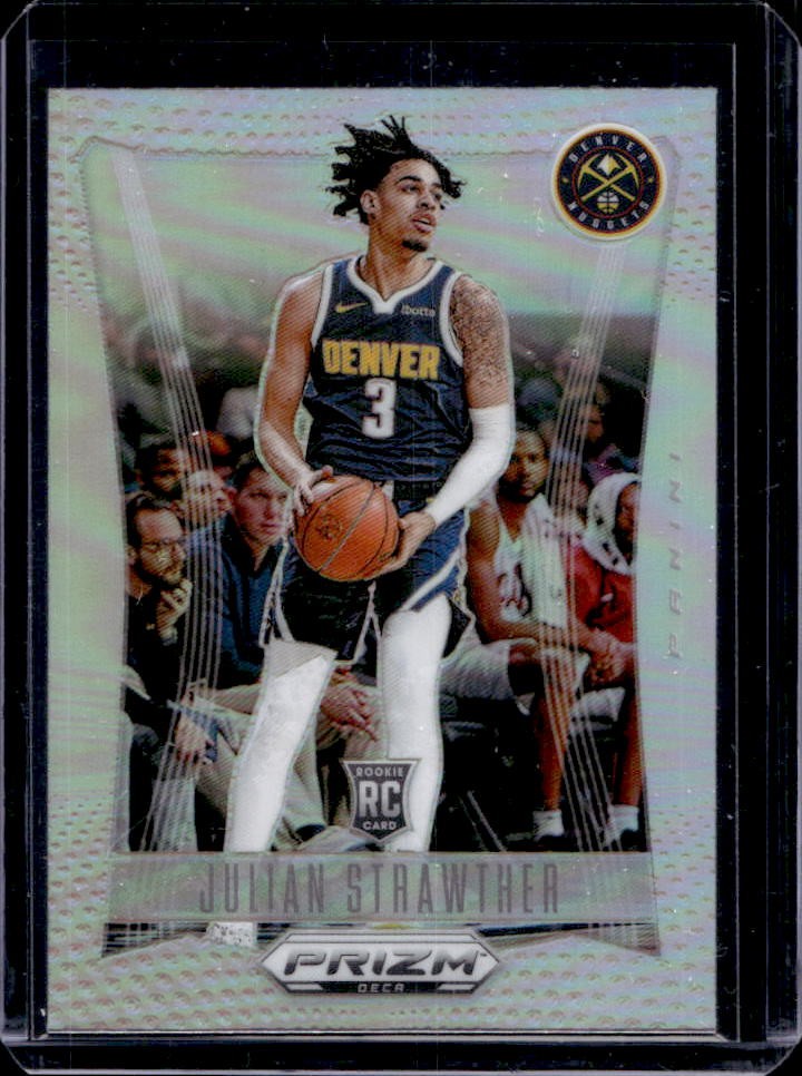 2023-24 Panini Prizm Deca Julian Strawther RC Silver Rookie #298 Nuggets