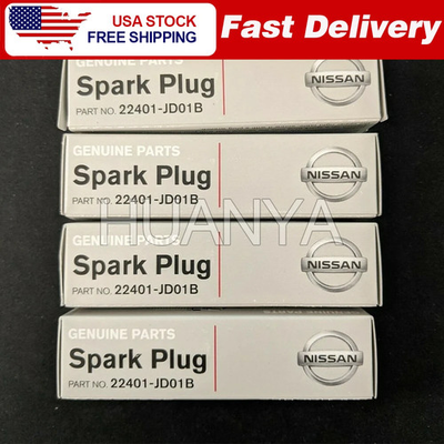 #ad #ad GENUINE OEM NISSAN IRIDIUM SPARK PLUG BY DENSO SET OF 4 22401 JD01B $58.94