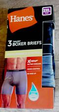 HANES Tagless X-Temp PERFORMANCE STRETCH BOXER BRIEFS 3-PACK Men 2XL NWT