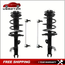 Front Struts Shock Coil Springs & Sway Bars Links for 2012 - 2017 Toyota Camry