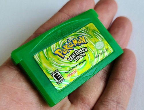 Pokemon Leaf Green NTSC USA Nintendo Game Boy Advance Genuine NDS GBA - Picture 14 of 20