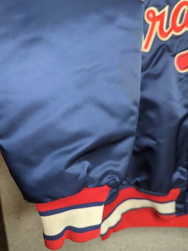 Vintage 80's Starter Atlanta Braves MLB Satin Jacket Men’s Size Large USA Look - Picture 5 of 24