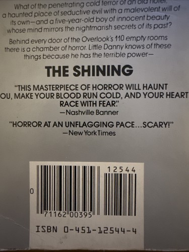 Stephen King The Shining Grey Paperback First Signet Edition VTG 1978 Rare - Picture 5 of 6