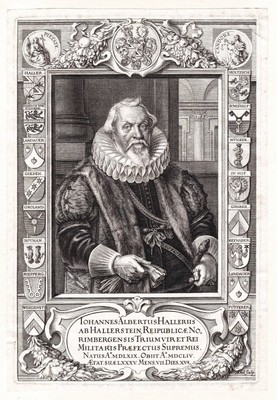 Johann Albrecht Haller von Hallerstein Ratsherr Stadthauptmann Portrait 1690