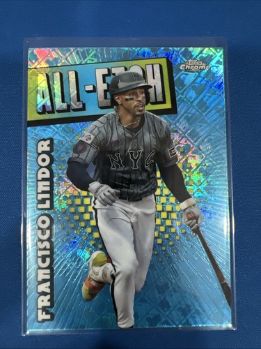 FRANCISCO LINDOR 2025 TOPPS CHROME LOGOFRACTOR ALL-ETCH INSERT #CAE-10