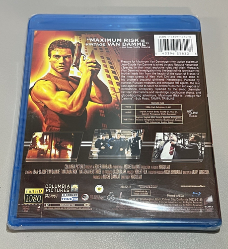 Maximum Risk (Blu-ray, 1996) Jean-Claude Van Damme Rare OOP - BRANDNEU - Bild 2 von 6