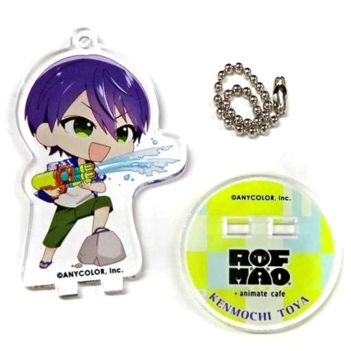VTuber Nijisanji Kenmochi Toya Beach Ver. Rof-Mao Trading Acrylic Stand Keych...