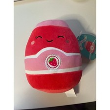 Squishmallows Janna Strawberry Jam Stuffed Animal One Size Red Pink