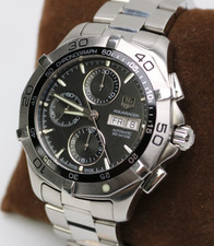 Authentic Tag Heuer Aquaracer Automatic Chronograph 300m Mens 43mm Watch CAF2010 5