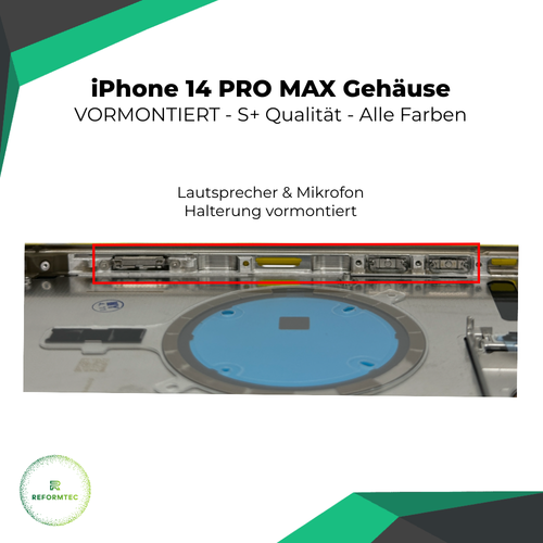 Coque arrière iPhone 14 PRO MAX PRÉMONTÉE - Photo 5 sur 6