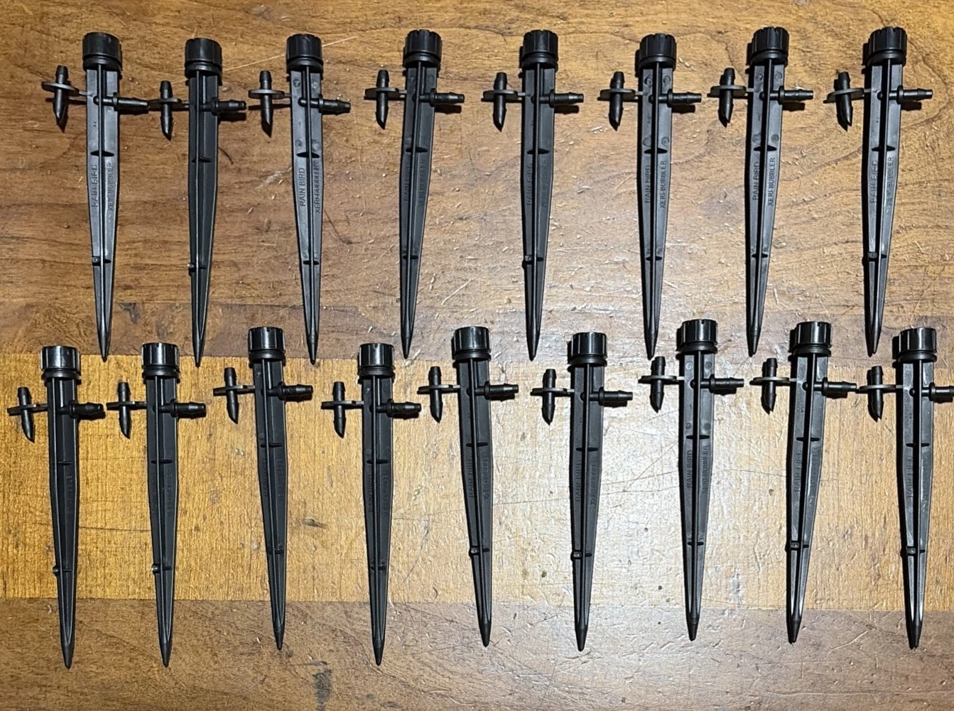 Lot of 17 Rain Bird SXB-180 Xeri-Bubbler 180° Adjustable Drip Irrigation Stakes