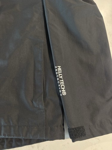 Helly Hansen Seven J Rain Jacket Men's Size S Black Windbreaker Coat HellyTech - Picture 3 of 17