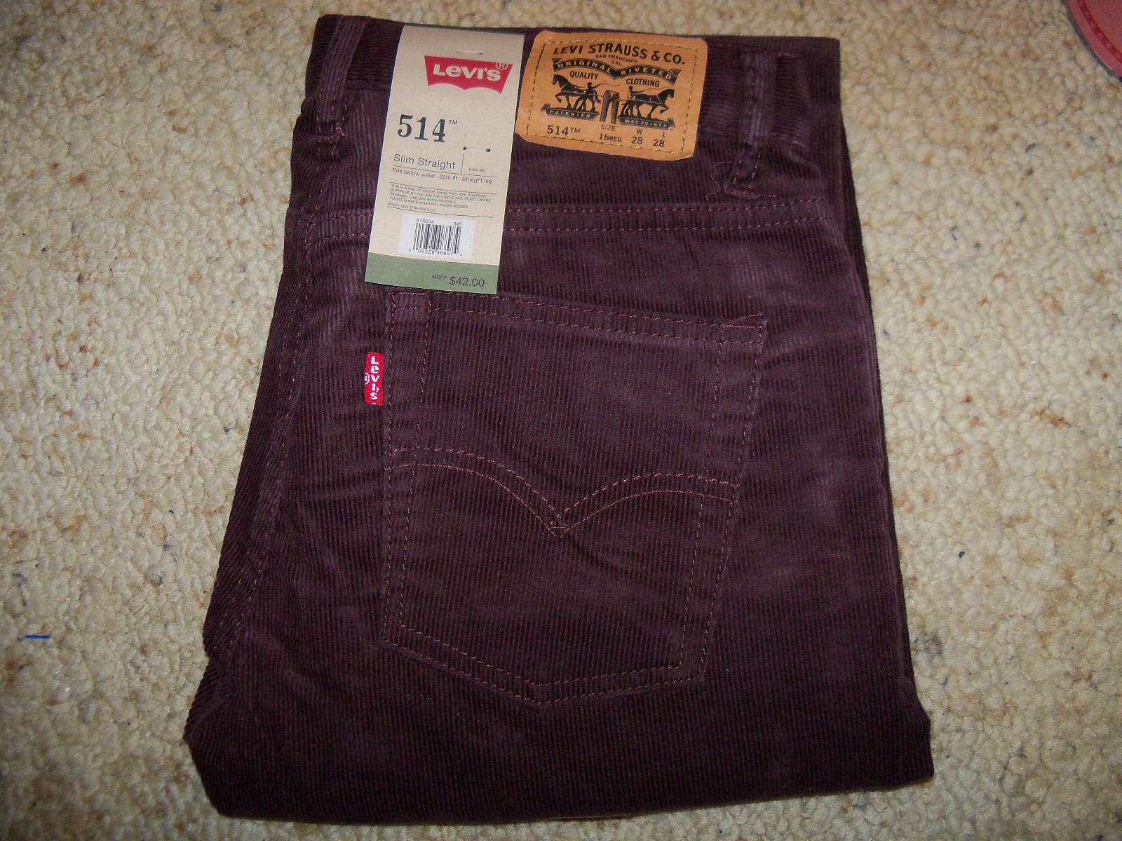 Levis 514 Corduroy Brown Buy Levis 514 Corduroy Brown Top Sellers 514 ...