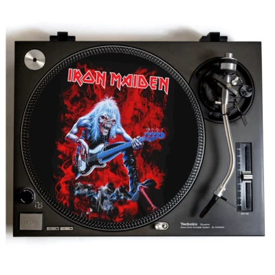 IRON MAIDEN Turntable Slipmat for Vinyl Records 12" DJ Slip Mat heavy metal