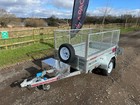 Ex Demo Apache 7x4 Caged Trailer with Spare wheel Alloy Toolbox photo use