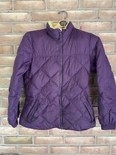 Lands End girls Large 14 Down Coat/Jacket Purple Full Zip
