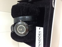Pandora Genuine Retired Watch Black Leather Strap Black Ceramic Bezel Pandora Genuine Retired Watch Black Leather Strap Black Ceramic Bezel