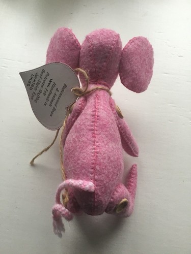 Battenswood Bears Large Wool Felt Pink Mouse BNWT - Picture 4 of 6