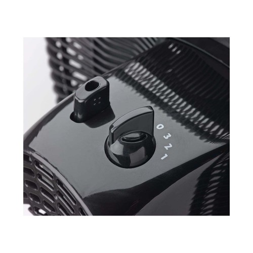 12" 3-Speed Oscillating Table Fan with Tilt Back Head, Black, 2017 - Picture 3 of 10