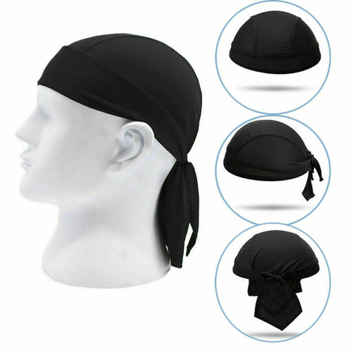 Cycling Skull Cap Do Rag Head Wrap Biker Beanie Hat Adjustable Quick Dry Bandana - Picture 1 of 13